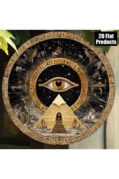 Choice 20x20 TYA20905 Vintage Egyptian Hieroglyphics Plaque - 8x8" 2D Flat Me...