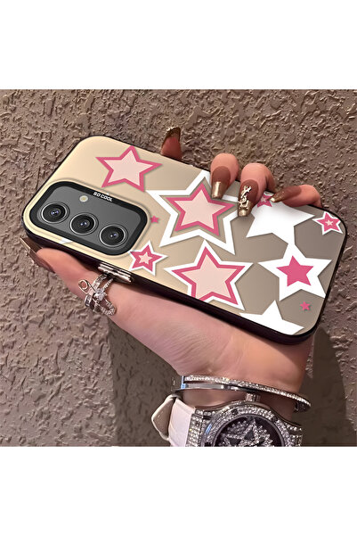 Hontinga حافظة هاتف سامسونج جالاكسي S24 متوافقة مع نجوم ملونة من السيليكون ذا...