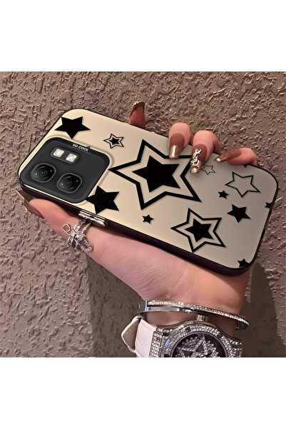 Hontinga حافظة هاتف من السيليكون متوافقة مع هاتف Infinix Smart 9، مزودة بنمط ...