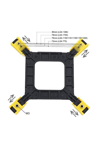 Choice Adjustable Motherboard Backplate CPU Heatsink Mounting Base Radiator H...