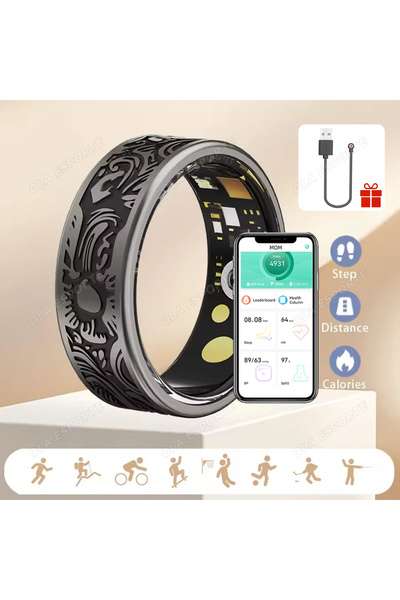 Choice4 13 Black 2025 New Smart Ring Men Women, Heart Rate Blood Oxygen, Bloo...