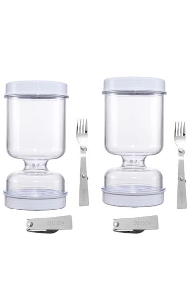 Choice other other 2set 1/2set kles Jar With Forks Dry and Wet Dispenser kle ...
