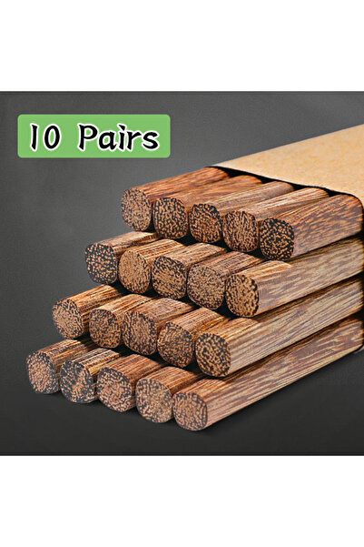 Choice 10 Pair 10 Pairs New Natural Rosewood Chopsticks Reusable Healthy Chin...