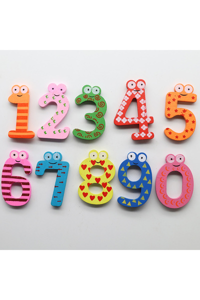 Choice1 مجموعة من 10 ملصقات مغناطيسية للأرقام من 0 إلى 9، لتزيين المنزل والثل...