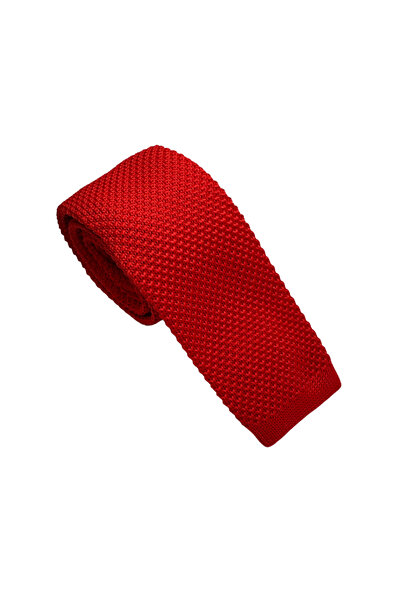 PAPIONETTE Red Crochet Tie