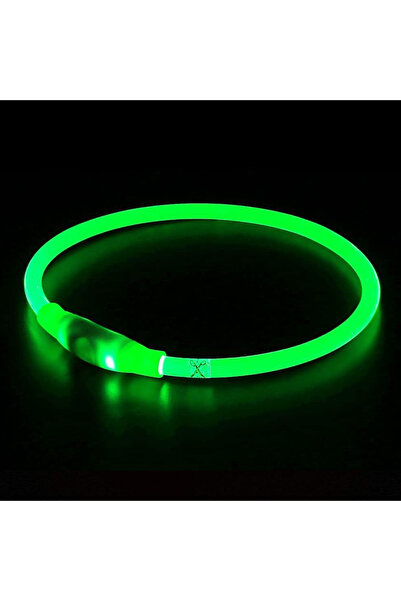 Choice5 M (50cm) Green Led Usb Dog Collar Pet Dog Night Luminous Charge Colla...