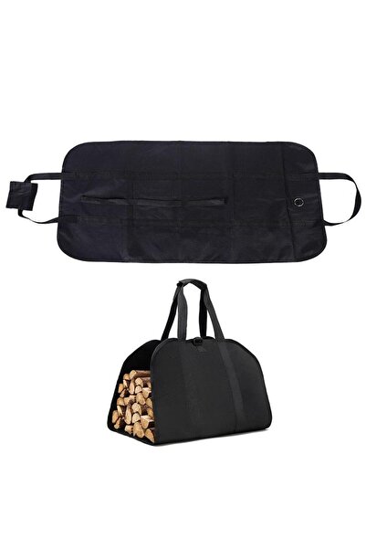 Choice black Wood Log Carrier Bag Scratch Resistant Waterproof Large Capacity...