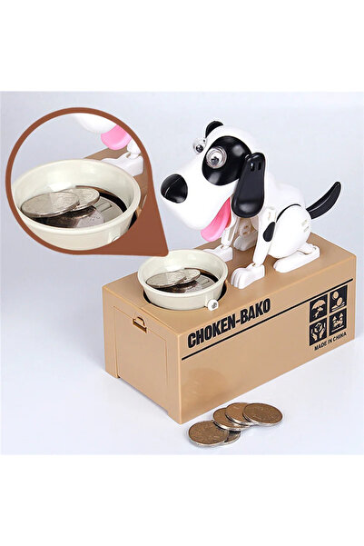 choice2 WHITE Cute Puppy Dog Piggy Bank Save Money Box Saving Money Pot Coin ...