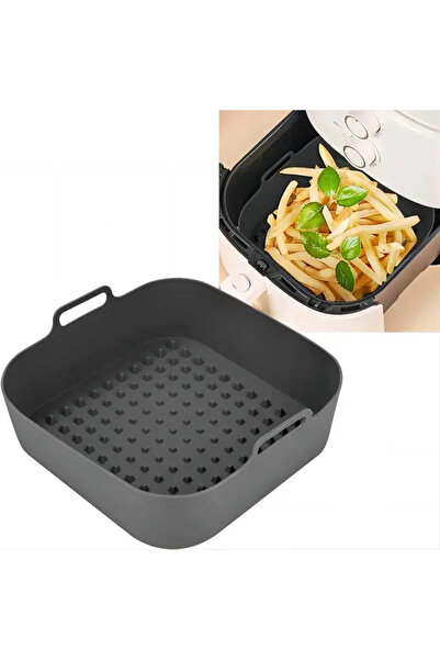 Choice وعاء سيليكون أسود سميك قابل لإعادة الاستخدام لقلاية الهواء، بديل لأغطي...