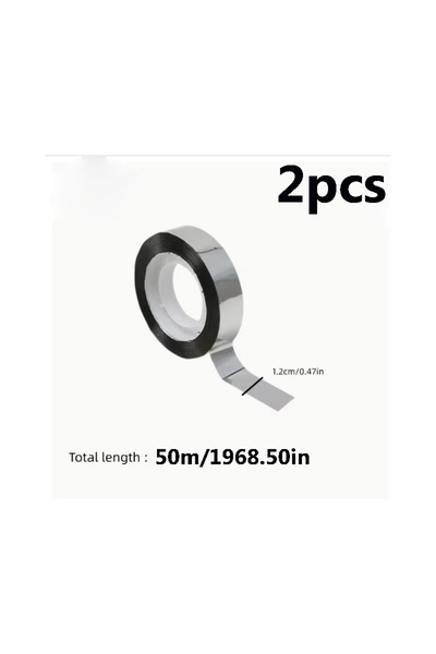 Choice 2pcs 1/2pcs Metallic Silver Mirror Tape-Suitable for Wall Wardrobe Bat...