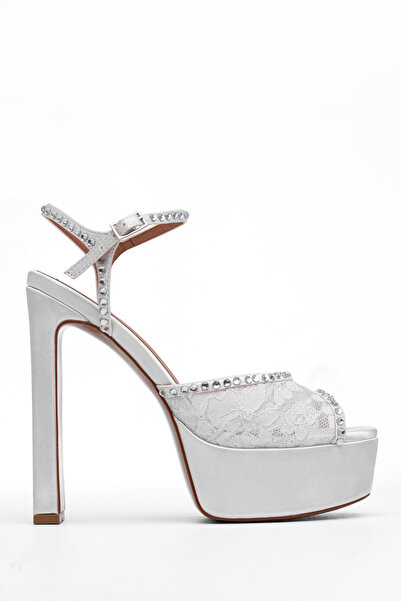 MARY Stone-Embellished Shoes Evening Dress Shoes Women's Platform Evening Dre...