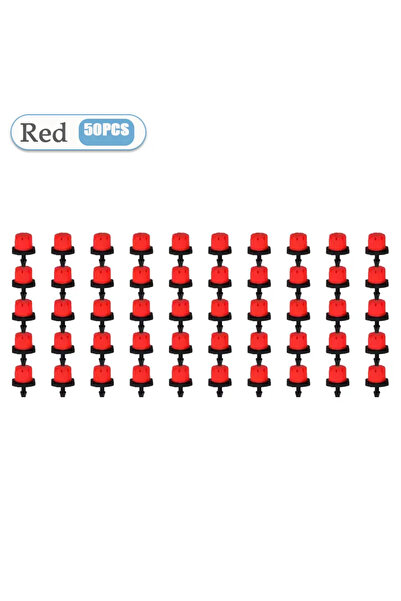 Choice4 Red-50PCS 50-800PCS Drip Irrigation System Plant Watering Set Waterin...