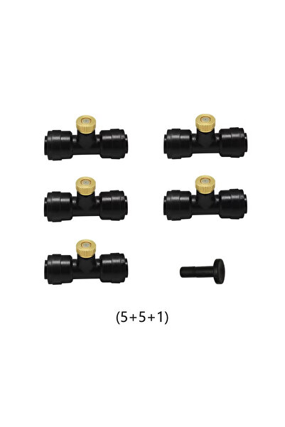 Choice 551A Misting Nozzles Kit Water Misting Tees Thread 1/4 Inch Brass Orif...