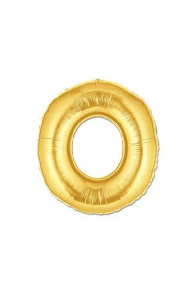 TTT Gold Foil Letter O Balloon 1 Meter