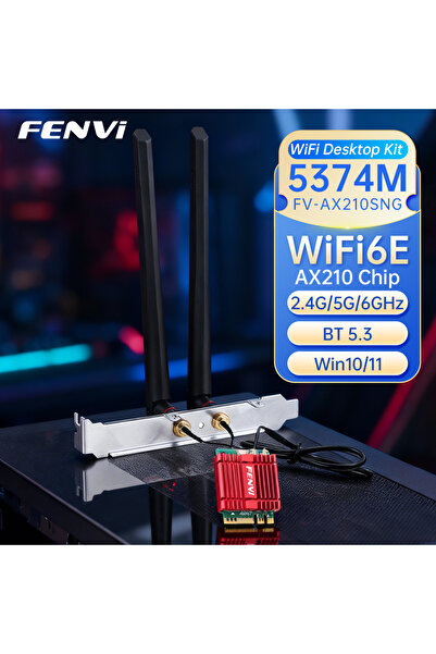 Choice WIFI 6E FV-AX210 FENVI Wi-Fi 6E AX210 M.2 WiFi Card Kit BT 5.3 Tri Ban...