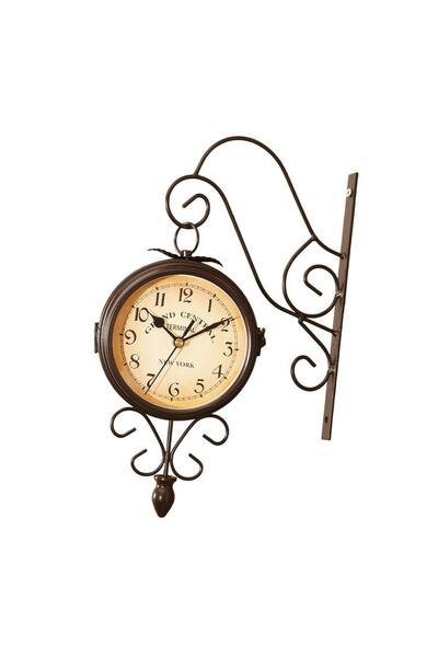 Choice1 Arabic Numeral Double Side Wall Mounted Clk Home Decor Battery Operat...