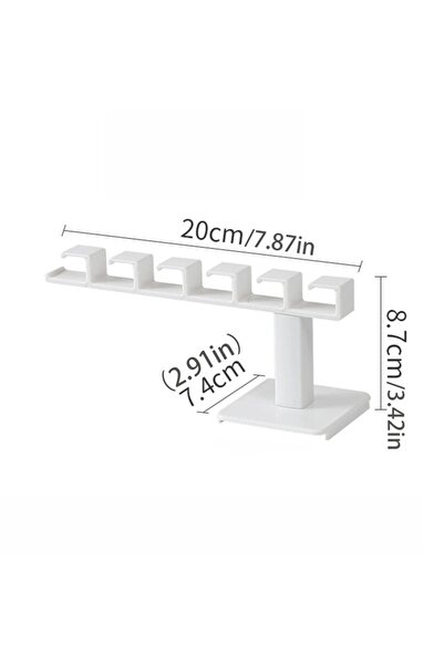 Choice mzg-WHITE 1Pcs Punch Free Hat Hanger L-shaped Wall Mount Holder Multif...