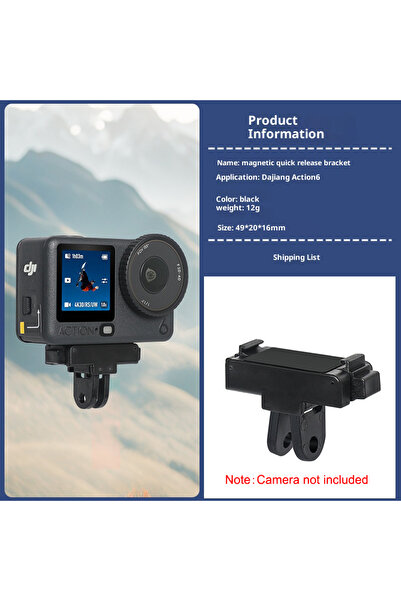 Choice قاعدة محول مغناطيسية سريعة الفك لتركيب ثابت لكاميرا DJI Osmo Nano/Acti...