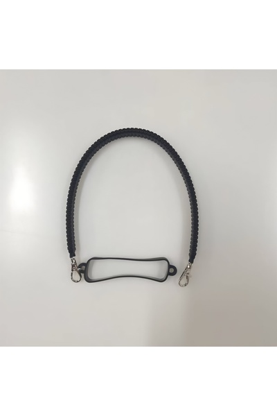 Choice Black Soft Adjustable Silicone Water Bottle Sling Handle Durable Carri...