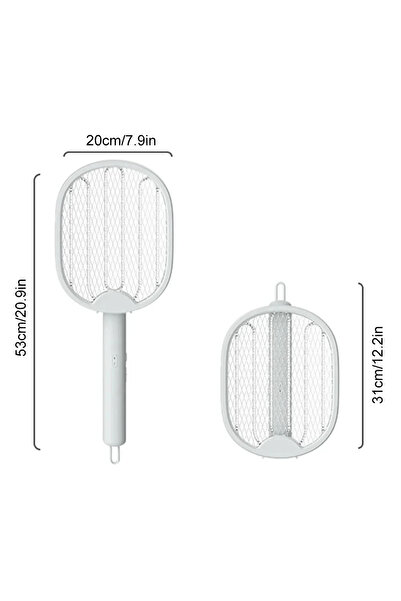 Choice مضرب كهربائي قابل للطي وقابل لإعادة الشحن عبر منفذ USB بقوة 3000 فولت،...