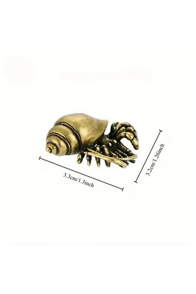 Choice one size Vintage Brass Hermit Crab Figurines Sea Animal Statues Deskto...