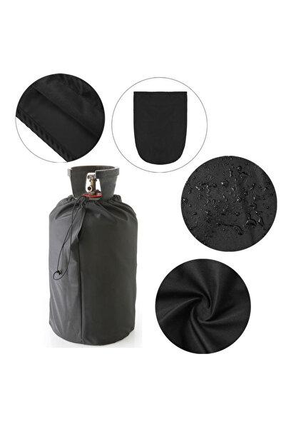 Choice Black Propane Tank Cover Gas Bottle Covers Waterproof Dust-proof For O...