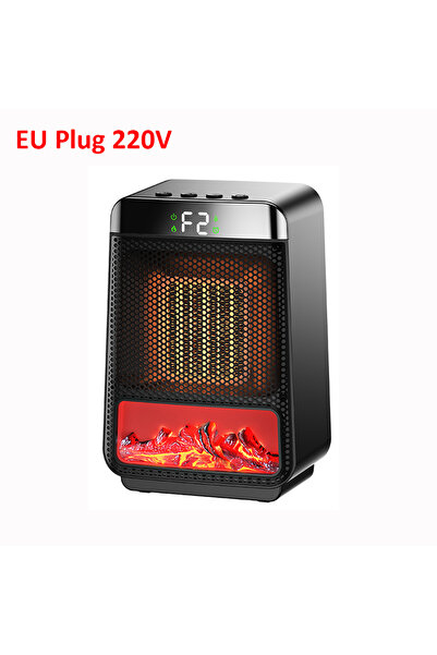Choice1 220V EU Plug Hot Air Blower Desktop Electric Heater with Thermostat H...