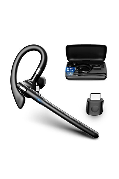 Choice سماعة رأس وشاحن لاسلكيان مع ميكروفون مزدوج، سماعة بلوتوث، خاصية إلغاء ...