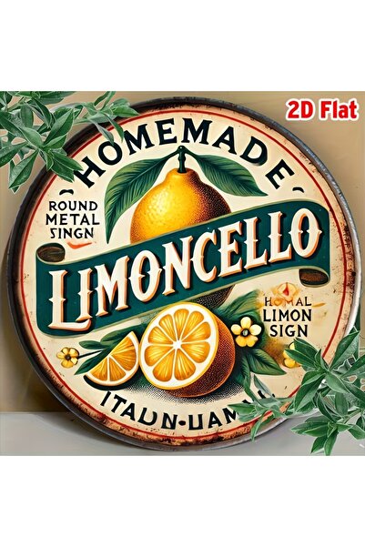 Choice Round 20X20CM 2D Flat - 1pc Vintage-Inspired 20.32x20.32cm Round Alumi...