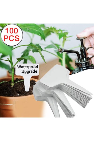 Choice 100 قطعة من ملصقات تصنيف وفرز النباتات البلاستيكية المقاومة للماء، تُس...