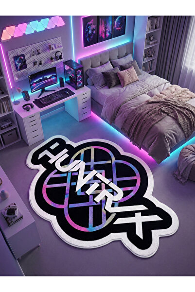 RUGRUMBA Non-Slip Base K-Pop Demon Hunters Themed Machine Washable Teen Room ...