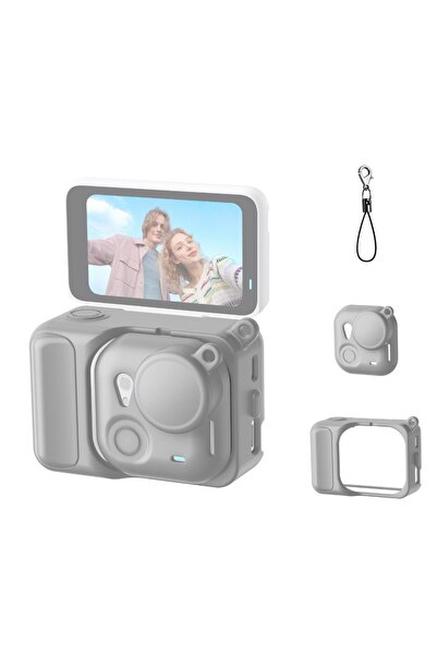 Choice1 غطاء حماية من السيليكون فائق النعومة باللون الرمادي لكاميرا الحركة In...