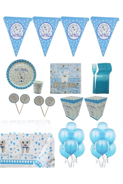 CAVAŞ sun hat My First Tooth Came Out Set tematic BLUE cu tematică grâu, set ...