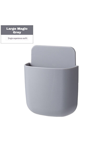 Choice5 صندوق تخزين جداري رمادي اللون، قطعة واحدة، للهاتف المحمول، والتلفزيون...