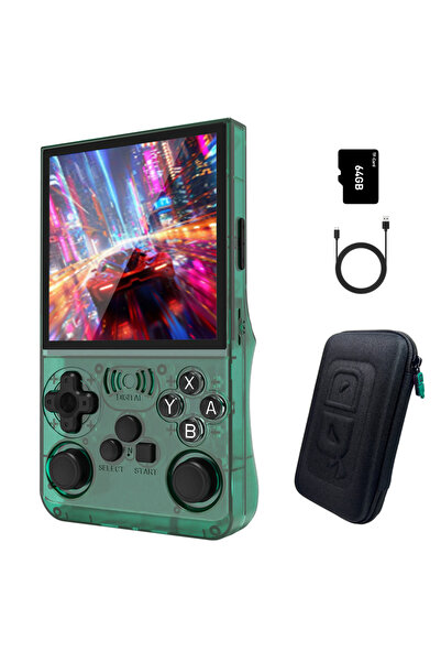 choice2 Green GAMINJA ANS13 4.0 Inch IPS Screen Retro Handheld Video Game Col...