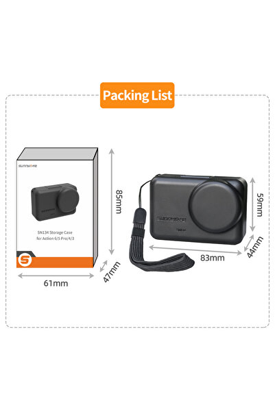 Choice List Portable Protective Case Box For DJI OSMO Action 6/5 Pro/4/3 Prot...