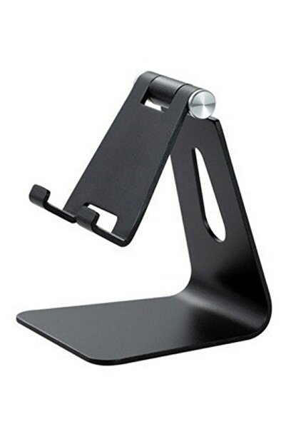 Choice حامل هاتف مكتبي أسود قابل للطي، حامل محمول عالمي للهواتف المحمولة، منا...