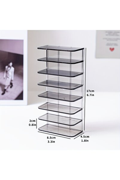 Choice Gray 7-layer Car Model Toy Storage Box, Vertically Stored, with A Heig...