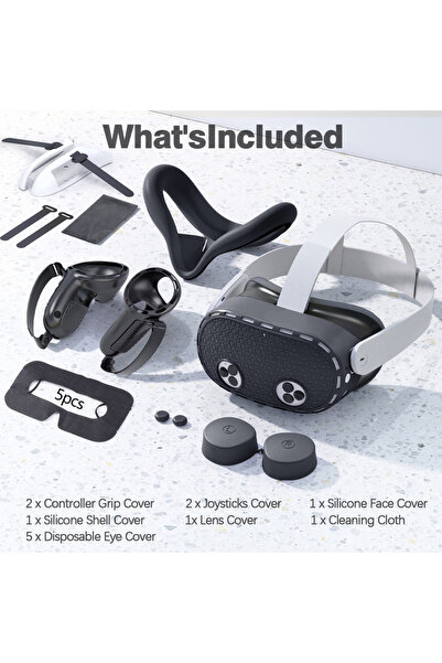 Choice black 7 in 1 Accessories For Meta /ulus Quest 3S VR Headset Cover Cont...