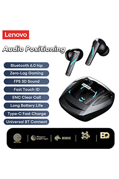 Choice Lenovo Upgrade Black Upgrade GT100 Low Gaming Headse t Bluetooth 6.0 W...