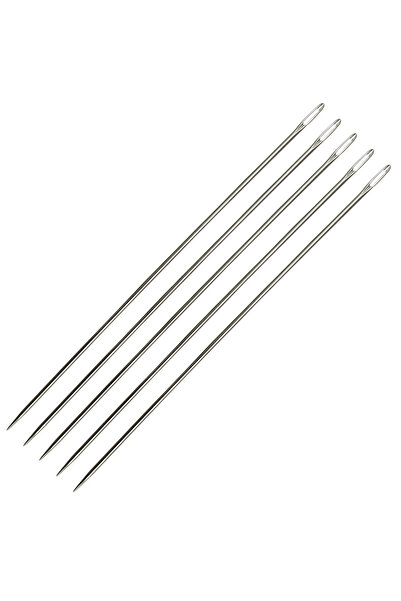 Choice 5pcs Needles 5PCS Stainless Steel Large Eye Bookbinding Needles Hand S...