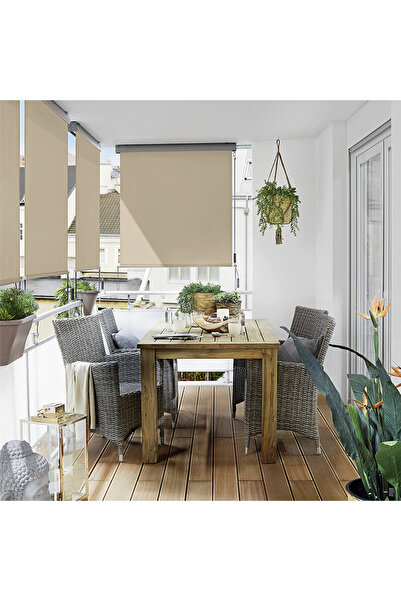 stratecht SunFun Dikey Stor Balkon Tentesi 140x250 cm – Bej | Güneş ve Rüzgar...