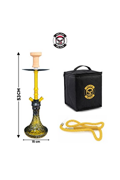 TOM Mr. شيشة ألماني فاخر ة باللون الاصفر - مع شنطة