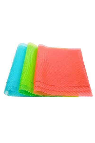 RABY Set of 6 Refrigerator Mats, Washable, 45x29cm, Multicolor