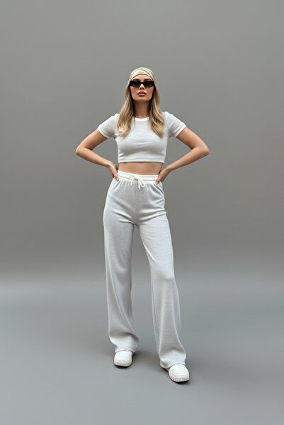 İntive Lingerie Women's Crop Pants Double Set Suit