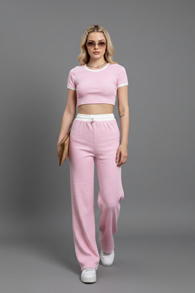 İntive Lingerie Women's Crop Pants Double Set Suit