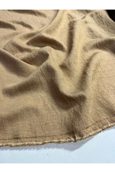 Kumaş sever Light Brown Color Aerobin Linen Fabric Clothing Fabric by the Met...