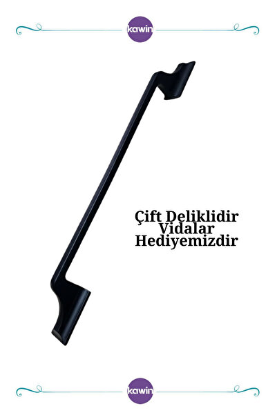 Kawin Luxury Bridge Black Matte Metal Handle 160mm - 192mm Compatible with Ca...