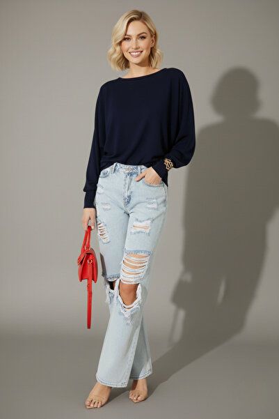 İntive Lingerie Women's Bat Sleeve Seasonal Blouse