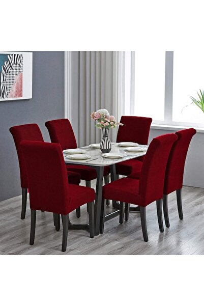 RABY Set of Elastic Chair Covers, 6 Chairs